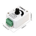 Heißer verkauf DC9-24V 16A PWM Drehknopf Dimmer Controller für Einfarbige Led-streifen, Led-leuchten